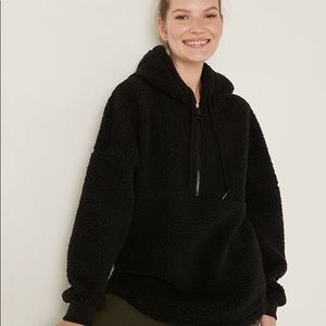 PINK half zip Sherpa